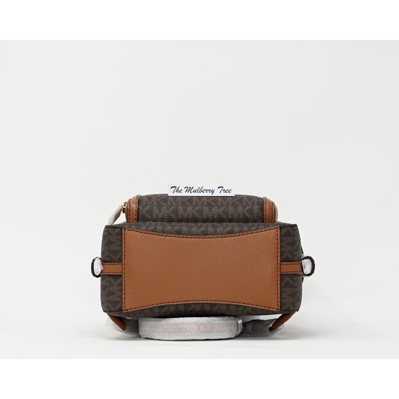 MICHAEL KORS JAYCEE XS Mini Convertible Brown Logo Canvas Backpack NWT $398 main image 11